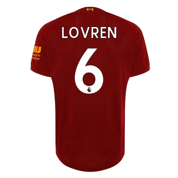 Maillot Football Liverpool NO.6 Lovren Domicile 2019-20 Rouge